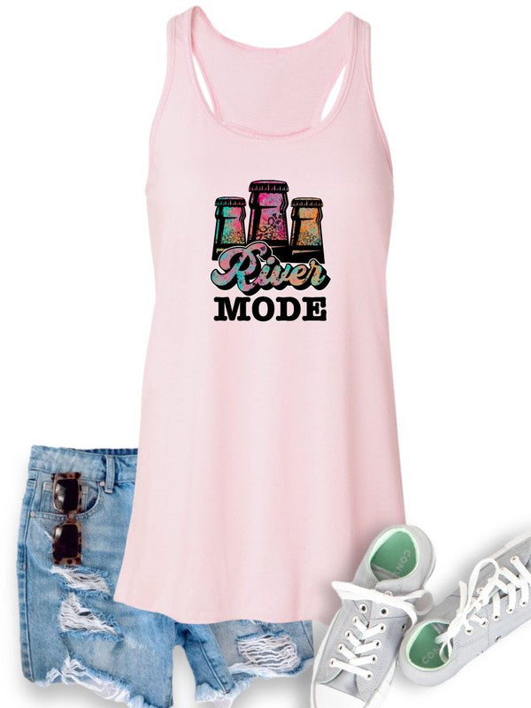 River Mode Bottles Bella Canvas Tank Top