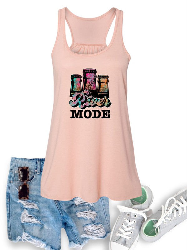 River Mode Bottles Bella Canvas Tank Top