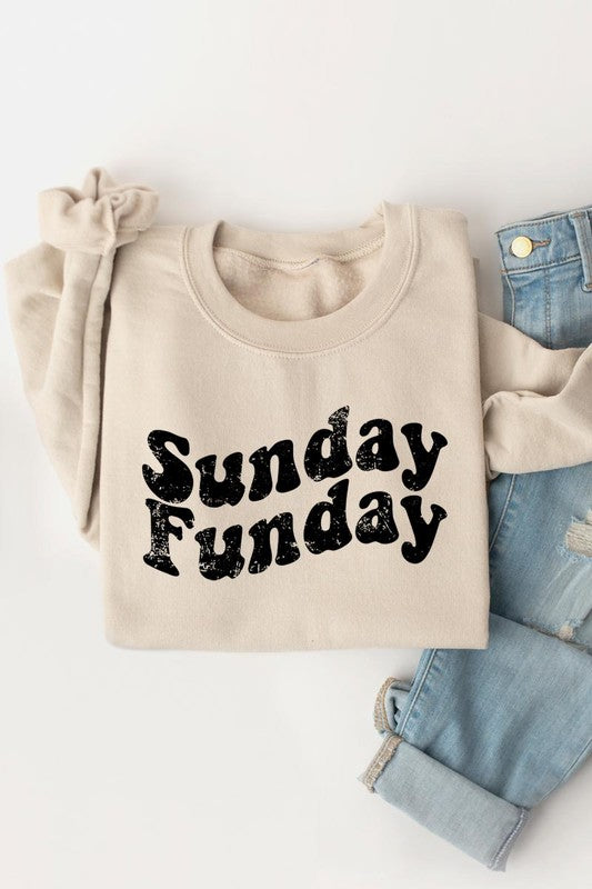 Sunday Funday Graphic Fleece Sweatshirts