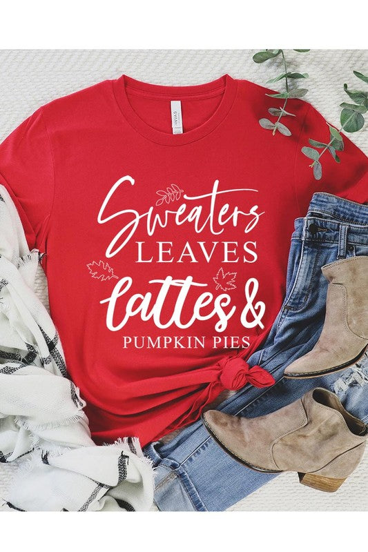 Sweaters,Leaves Graphic Tee