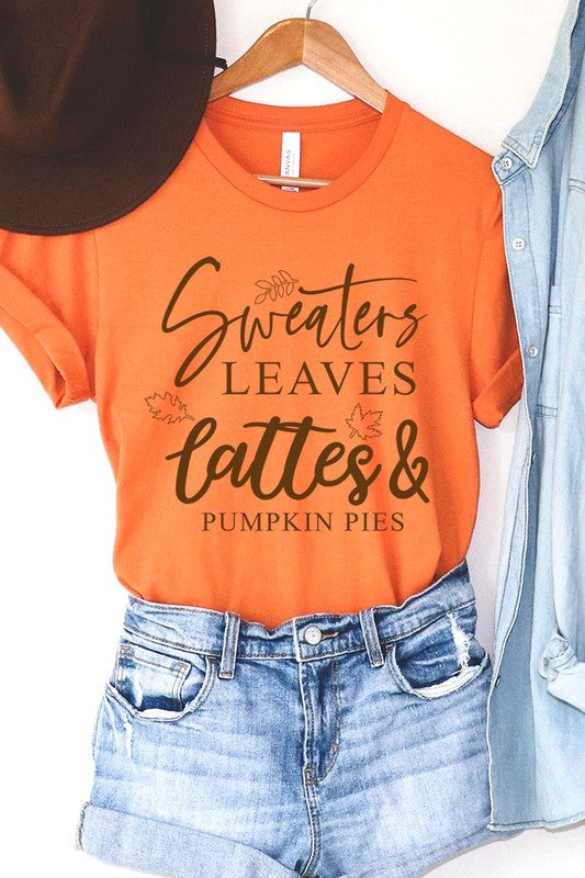 Sweaters,Leaves Graphic Tee