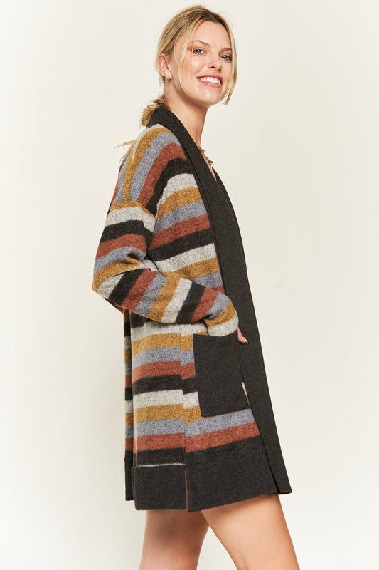 MULTI COLOR STRIPE CARDIGAN KRT1242