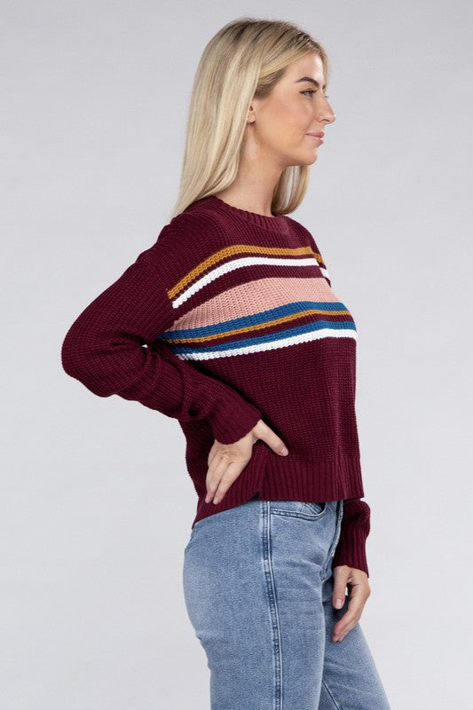 Striped Pullover Sweater